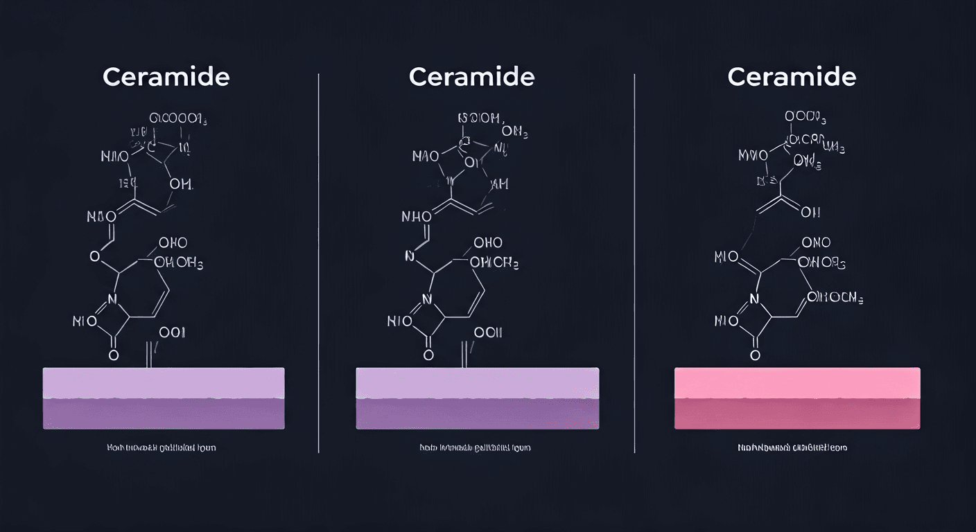세라마이드 NP·AP·EOP 화학 구조 비교: 지방산 부분 구조적 차이