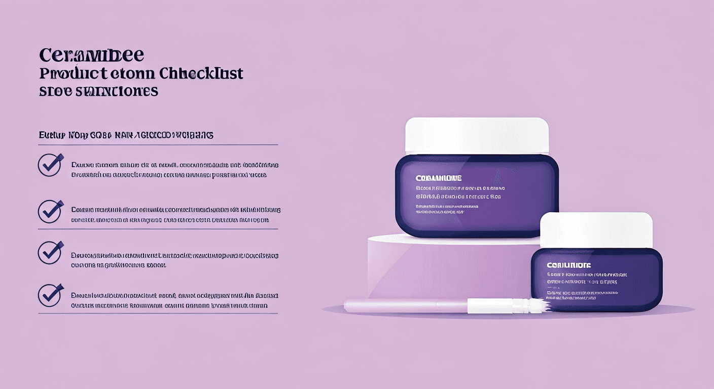 세라마이드 제품 선택 체크리스트 인포그래픽