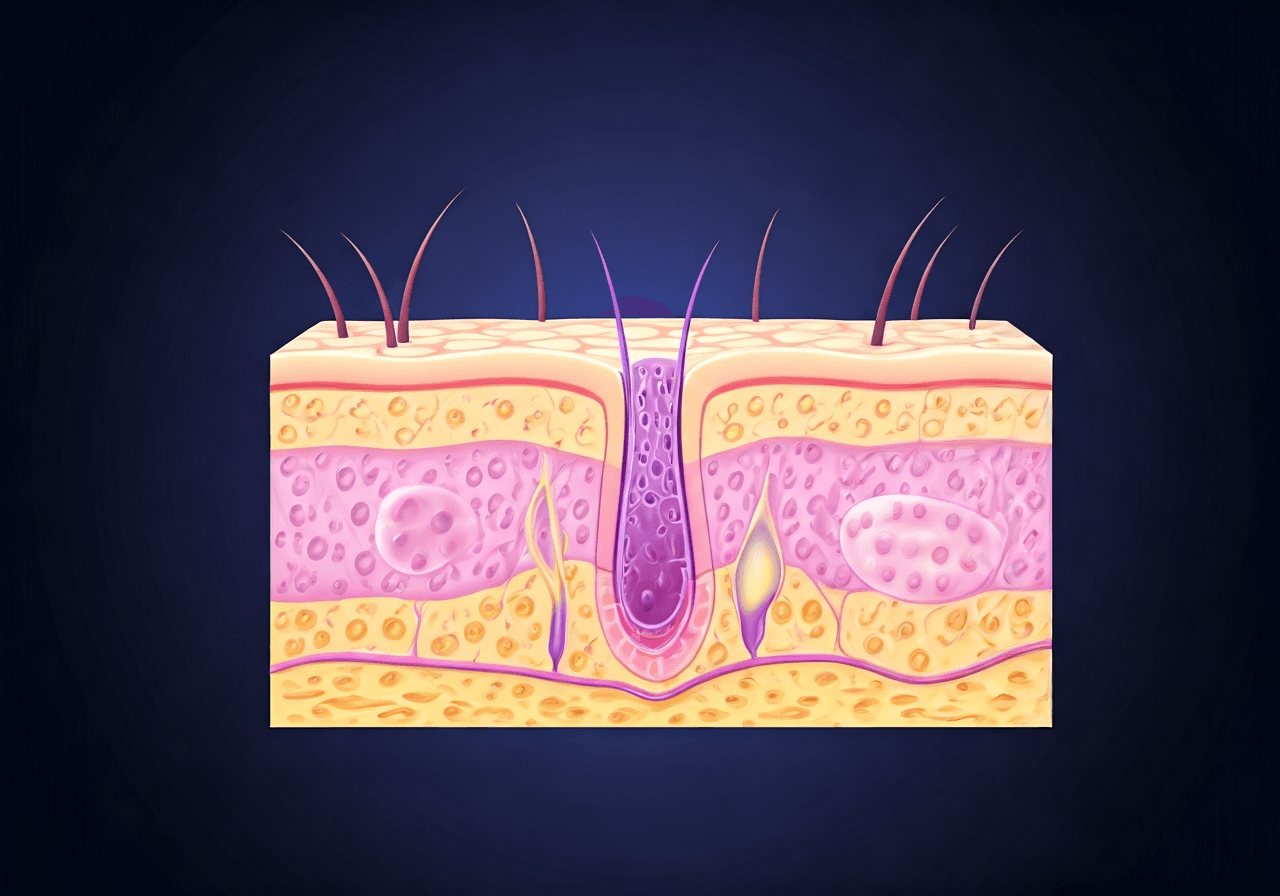 각질층에서 PHA가 작용하는 과정 모식도